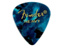 Fender Premium Celluloid 351 Shape Picks, Heavy, Ocean Turquoise 12-Pack