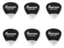 Ibanez PPA16MSGWH Grip Wizard Series Sand Grip Medium White 6 Pack