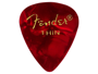 Fender 351 Shape Picks Thin Red Moto