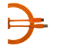 Udg U96001OR USB 2.0 C-B Orange Cable 1,5 Meters