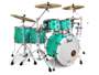 Pearl MCT925XUP/C826 - Masters maple Complete Limited Edition Drumset - Seafoam Green
