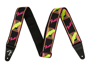 Fender Neon Monogrammed Strap, Pink and Yellow, 2