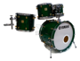 Yamaha Maple Custom - 4-Pcs Drumset in Turquoise Maple