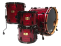Pearl MSX-924XP 403 - 4-pcs Masters Retrospec Drumset in Red Onyx