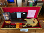 Fender Limited Edition '59 Stratocaster Super Heavy Relic - Aged Vintage White Over Chocolate 3-Tone Sunburst