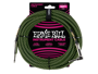 Ernie Ball 6077 Braided Cable Black/Green 3.05mt