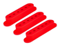 Allparts PC-0406 Set of 3 Plastic Pickup Covers for Stratocaster Red