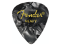 Fender Premium Celluloid 351 Shape Picks, Heavy, Black Moto 12-Pack