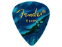 Fender Premium Celluloid 351 Shape Picks, Thin, Ocean Turquoise 12-Pack