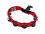 Meinl HTMT2R - Mountable Molded ABS Tambourine, Red, Nickel Plated Steel Jingles