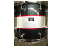 Spaun Drum Co. Custom 3pc-Black & Silver Stripes