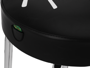 Fender Spaghetti Logo Pick Pouch Barstool, Black/Chrome, 30