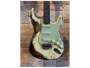 Fender Limited Edition '59 Stratocaster Super Heavy Relic - Aged Vintage White Over Chocolate 3-Tone Sunburst
