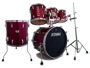 Tama Rockstar Pro - 5-piece Drumset  - Dark Red