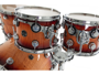 Dw (drum Workshop) Collector's Exotic - Natural To Deep Rich Red Burst Over Super Curly