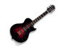 Hal Leonard Mini Pin Electric Guitar Red/Black