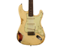 Fender Custom Shop 61 Stratocaster Heavy Relic RW Aged Vintage White over 3T Sunburst