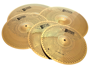 Essemusic Low Volume Cymbal Set - Set di 4 Piatti + Custodia - Brass Finish