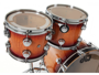 Dw (drum Workshop) Collector's Exotic - Natural To Deep Rich Red Burst Over Super Curly