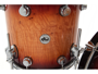 Dw (drum Workshop) Collector's Exotic - Natural To Deep Rich Red Burst Over Super Curly