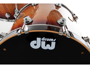 Dw (drum Workshop) Collector's Exotic - Natural To Deep Rich Red Burst Over Super Curly