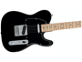 Squier Affinity Series Telecaster, Maple Fingerboard, Black Pickguard, Black