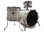 Yamaha Maple/Birch Custom Absolute - 3 Pcs Drumset in Luminous White Sparkle