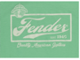 Fender Beer Label Men's Ringer Tee, Sea Foam Green/White, Large