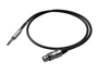 Proel BULK200LU3 6.3mm Mono Jack - Female XLR Cable 3 Meters