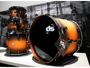 Ds Drums Rebel Custom Shop Betulla, Amber Burst