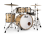 Pearl FW924XSP - Limited Wood Fiberglass Drumset in Platinum Mist