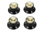 Gibson PRMK-020 - Top Hat Style Knobs Black/Gold Insert