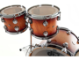 Dw (drum Workshop) Collector's Exotic - Natural To Deep Rich Red Burst Over Super Curly