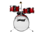Planet Baby - 3 Pcs Drumset In Metallic Red