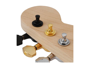 Gotoh SG381 large buttons, 6 Linea Gold